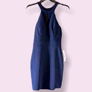 Macy’s cocktail dress navy blue